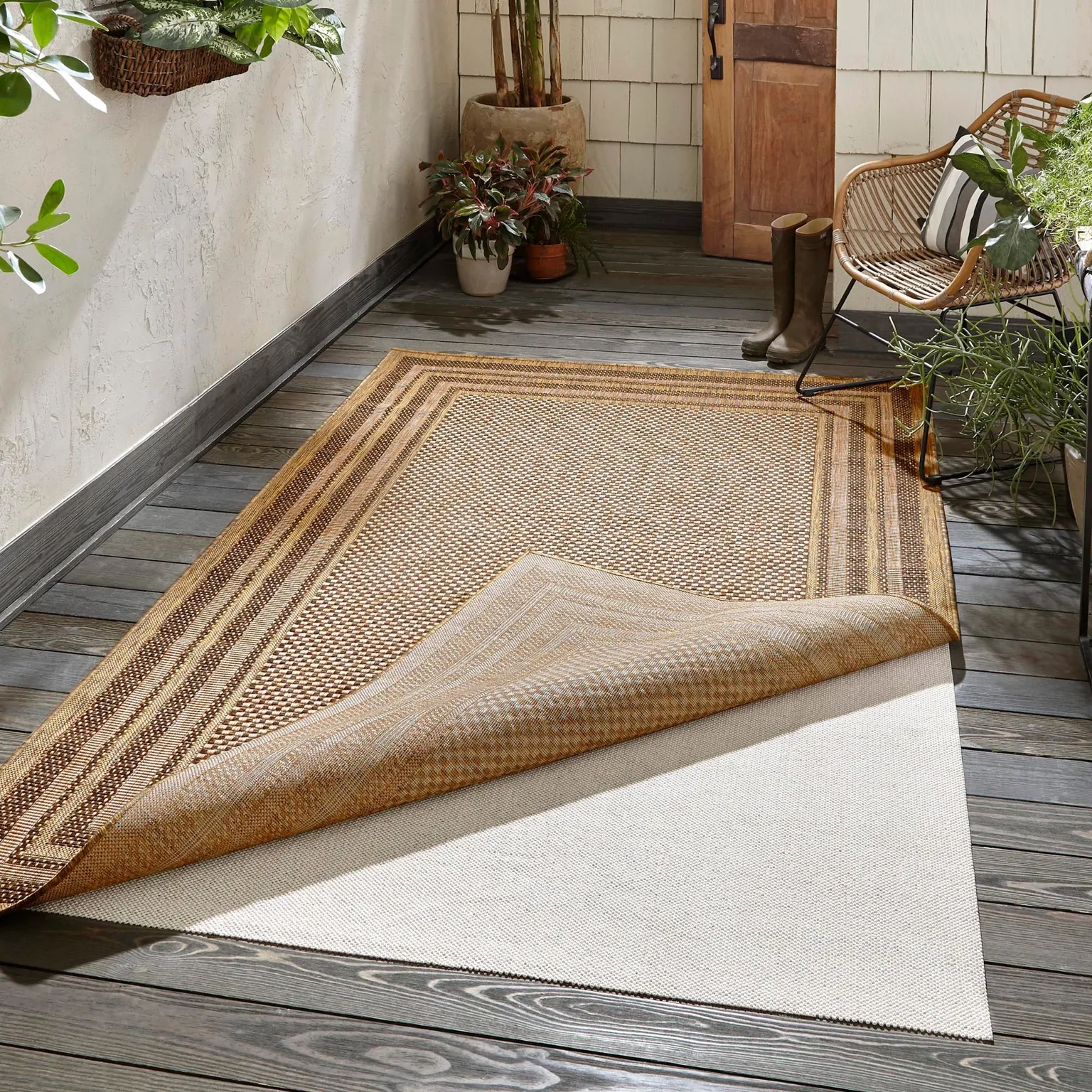 8' x 10' Eco Rectangle Area Rug Pad Floor Protection Pad for Under Rugs & Carpet Non-Slip Durable Rubber Underlayment