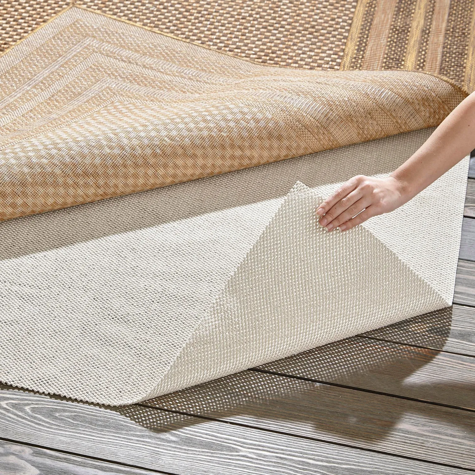 4' x 6' Eco Rectangle Area Rug Pad Floor Protection Pad for Under Rugs & Carpet Non-Slip Durable Rubber Underlayment